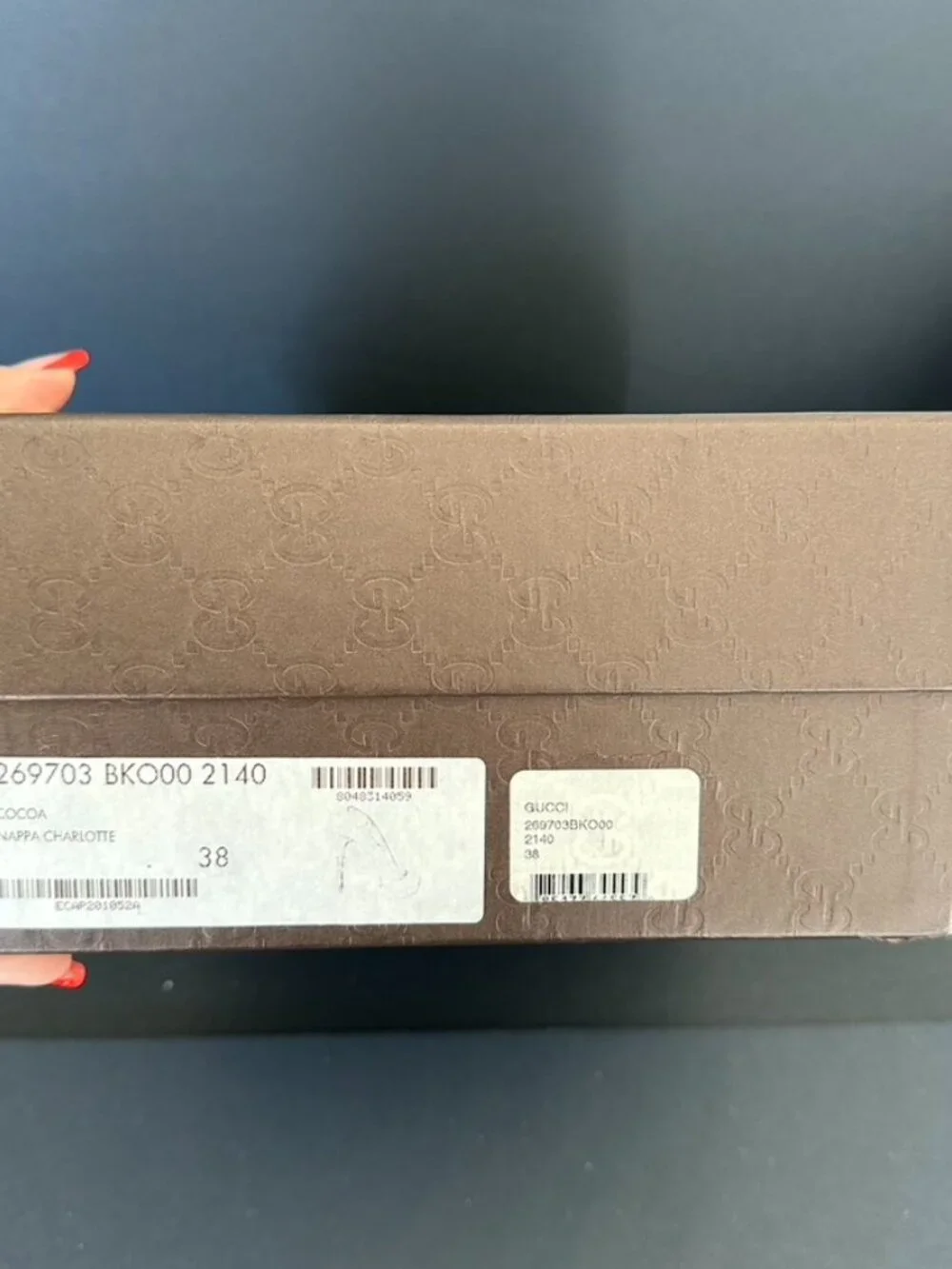 Gucci Cocoa Nappa Charlotte Platform Pumps Heels Size 38